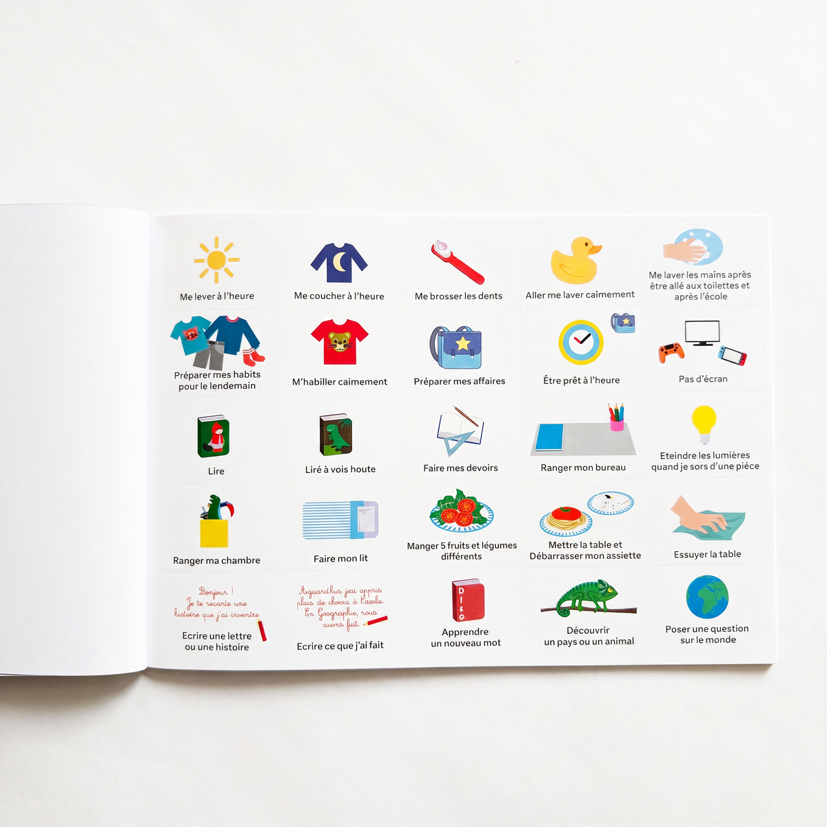 Mes Défis Routine – Carnet de routines pour enfant avec autocollants