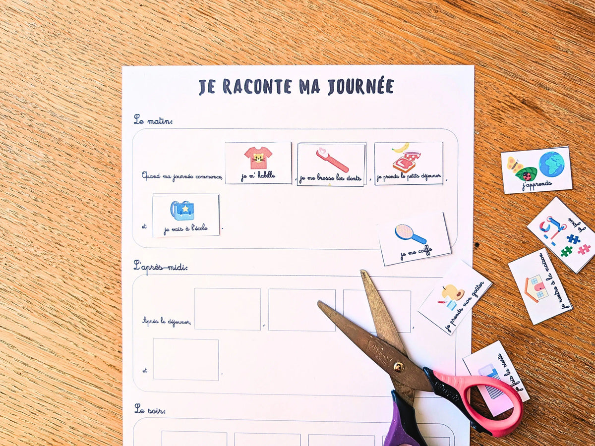 Je raconte ma journée
