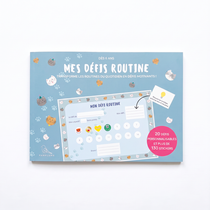 Mes Défis Routine – Carnet de routines pour enfant avec autocollants