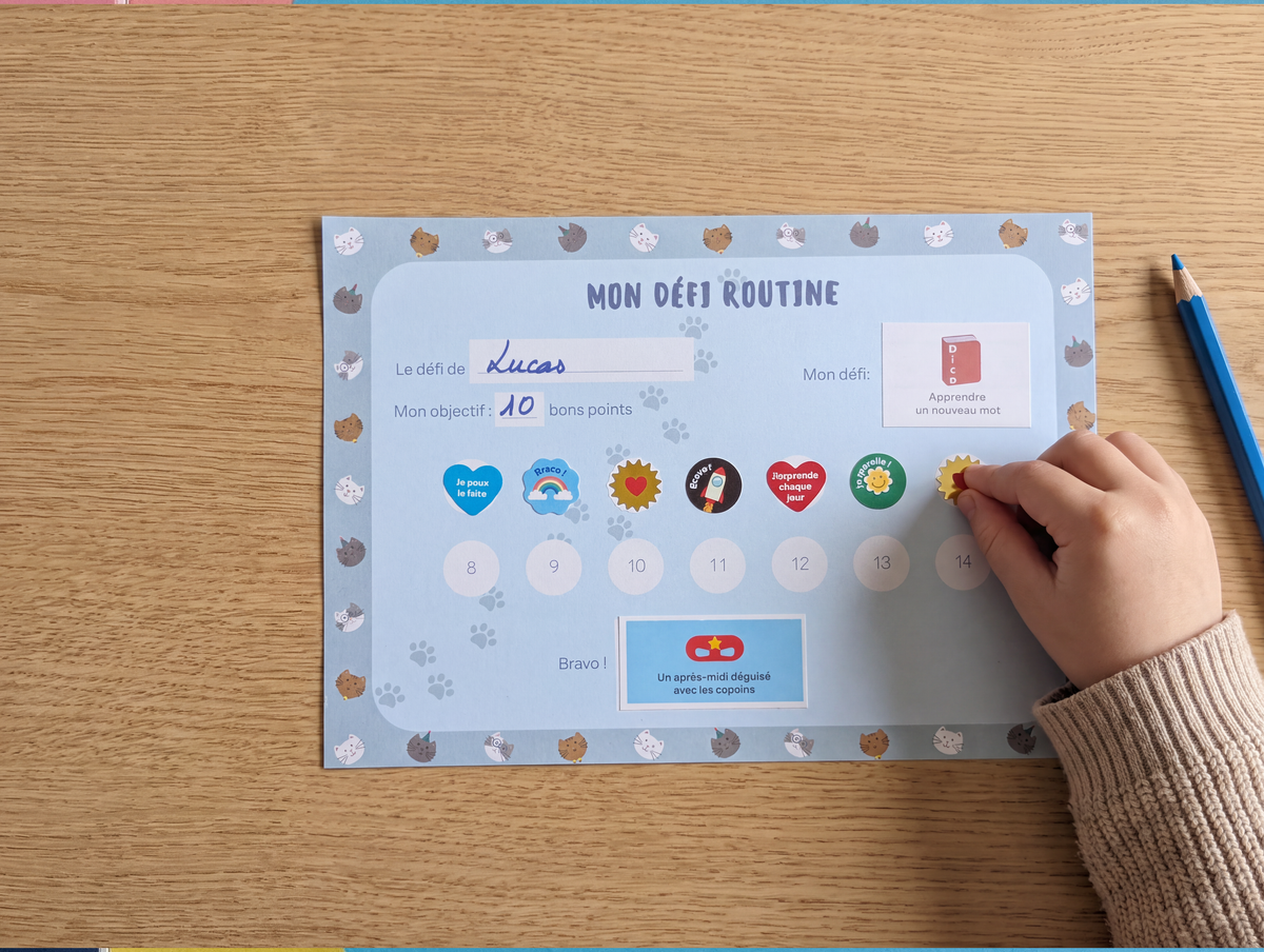 Mes Défis Routine – Carnet de routines pour enfant avec autocollants